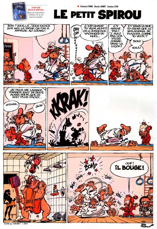 Une planche extraite de SPIROU HEBDO #3662 - 18 juin 2008 - Finalement, les garçons ça a du bon...