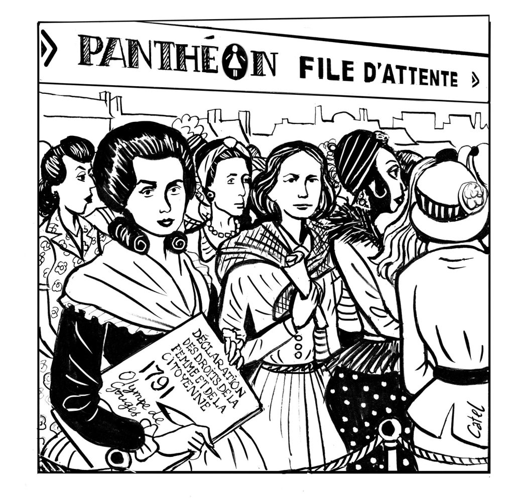 Carnet de croquis : 8 mars Journée de la femme : le Panthéon des dessinatrices s’indignent – Carnet