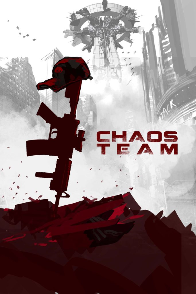 Carnet de croquis : Chaos Team -Essai de couv- chez Akiléos Vincent BRUGEAS et Ronan TOULHOAT