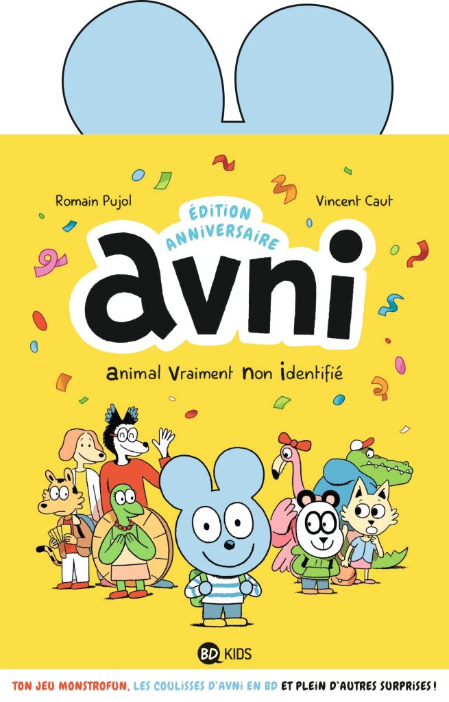 Avni 1 anniversaire, couv BD kids