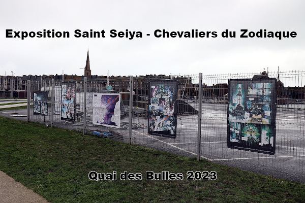 Salons et expositions : Exposition Chevaliers du Zodiaque – Quai des Bulles (2023)