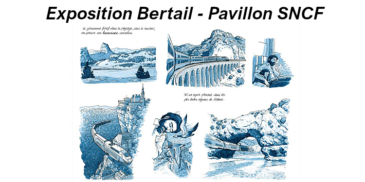 Exposition Bertail – festival Angoulême (2022) – Pavillon SNCF