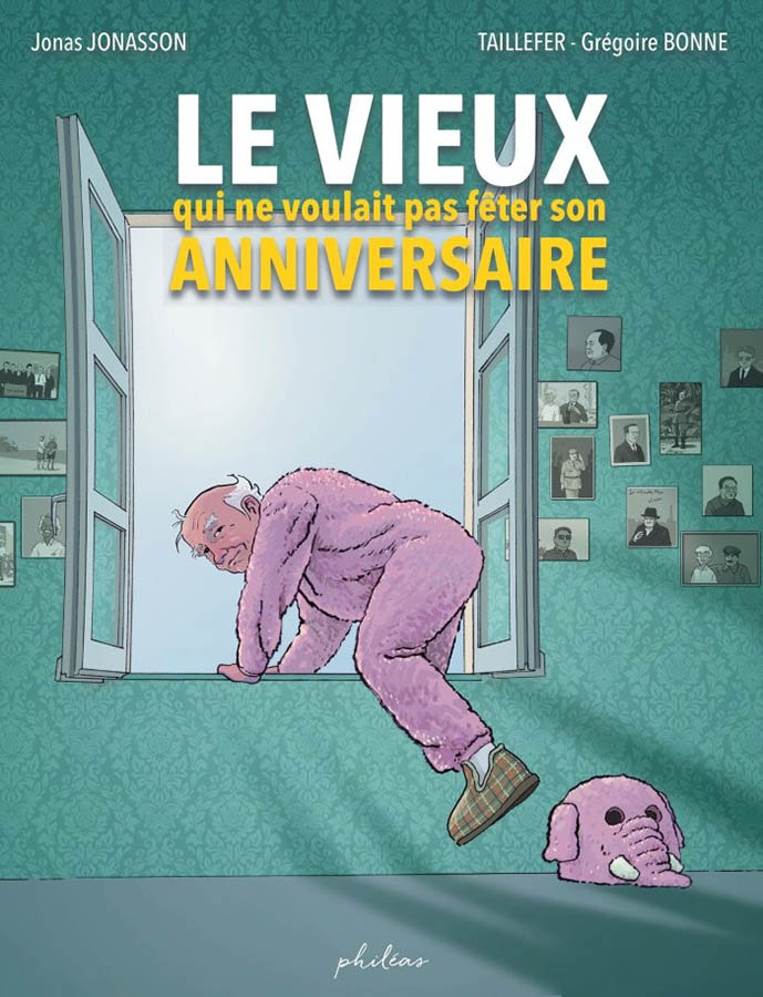 Le vieux qui ne voulait pas fêter son anniversaire couv Phileas