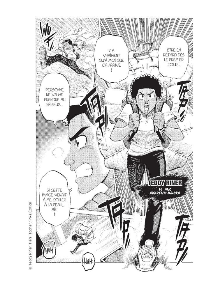 Manga sur Teddy Riner tome 1 extrait