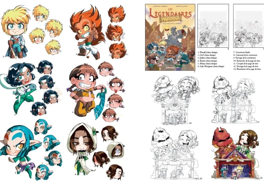 extrait artbook les Légendaires