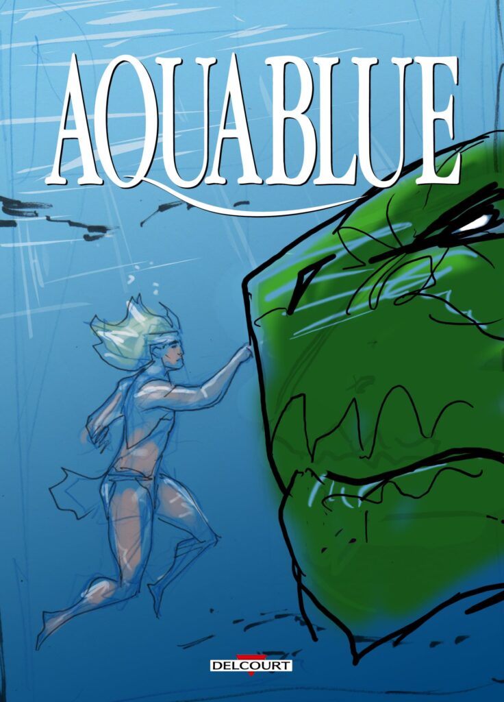 AQUABLUE,  Clandestin tome 19 de Fred DUVAL, LOUIS et Véra DAVIET aux Editions DELCOURT.