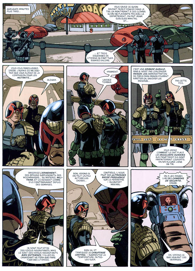 Judge Dredd Souriez c'est la loi page Delirium